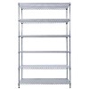 NicBex 82"/84"H 6-Tier Heavy Duty Wire Shelving Unit, 6000LB Capacity Adjustable Storage Rack with Wheels & Shelf Liners - 3 of 4