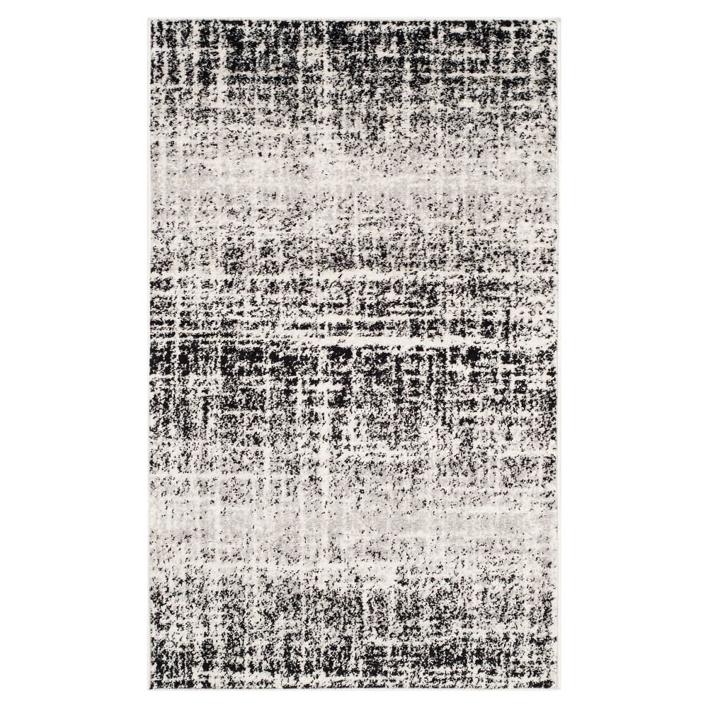 3'x5' Diandra Abstract Area Rug Ivory/Black - Safavieh