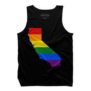 Adult Design By Humans California State Pride Flag By Galvanized Tank Top - 1 of 2
