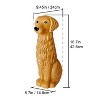 Allure Home Creations 2pc Golden Retriever Ceramic Toilet Brush Holder with Plastic Brush Cleaning Accessories Set - 2 of 4