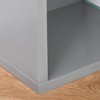 Vynxaria Convertible Wall Desk with Blackboard Shelf Fold-out Writing Table Grey Multi-Function Workstation for Home Office - 3 of 4