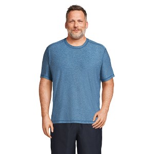 Lands' End Men's Short Sleeve Swim Tee Rash Guard - 1 of 4