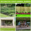 No Dig Decorative Fence for Outdoor ,Yard, Patio,Animal Barrier Rustproof Metal Wire Panel,Temporary Dog Fence - 4 of 4