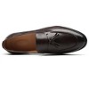 Santimon Mens Fashion Loafers Leather Casual Tassel Slip on Driving Flats Dress Shoes Brown - 3 of 4