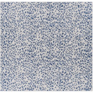 Hauteloom Skipsea Blue Leopard Performance Rug - 1 of 4