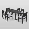 Nestor 7pc Acacia Wood Dining Set - Dark Gray/Light Gray - Christopher Knight Home - 2 of 4