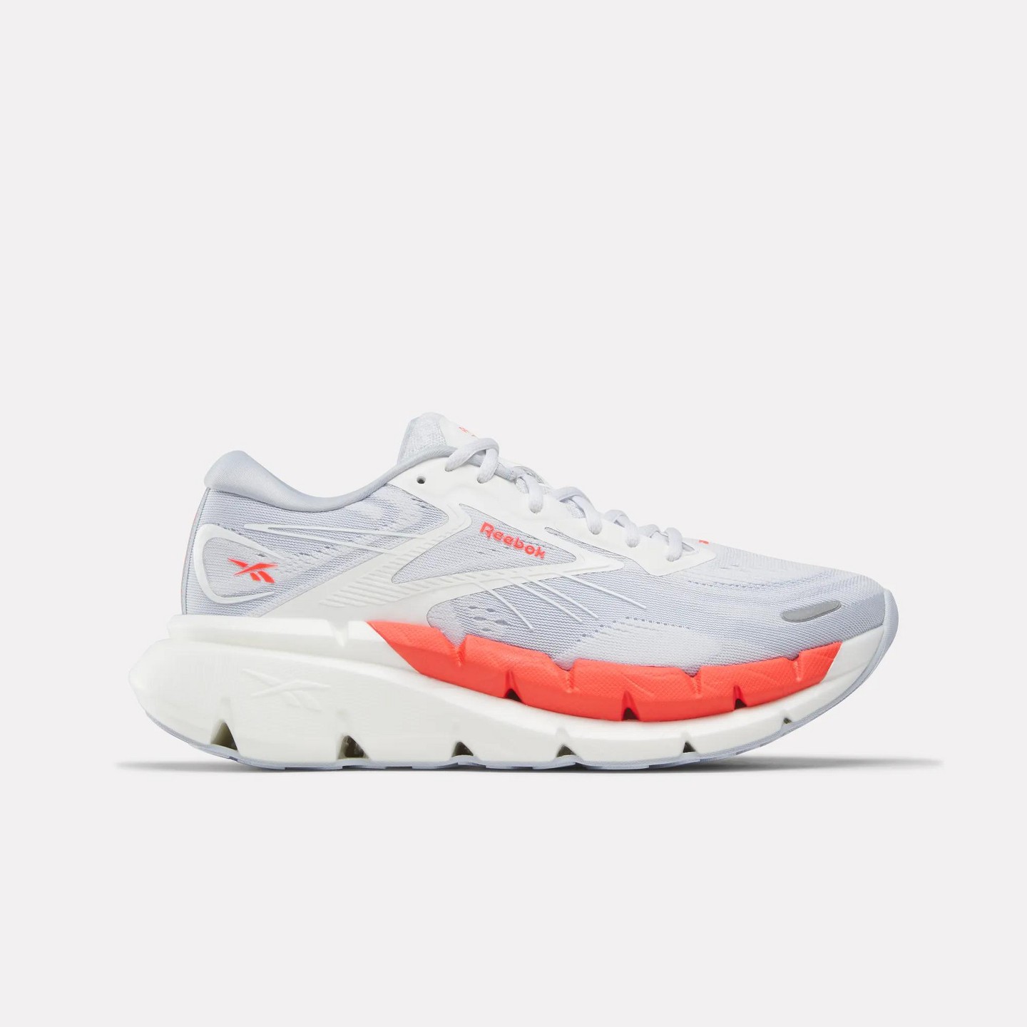 Женские кроссовки Reebok FloatZig Double Running Shoes Size 8.5 White/Grey/Red, цвет: Белый — фото 1