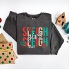 S.W.Smiley Sleigh Girl Sleigh - Womens Garment Dyed Sweatshirt - 2 of 3