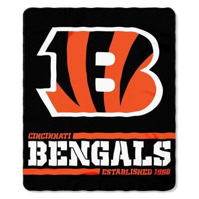 The Northwest Company Cincinnati Bengals Fleece Throw , Black