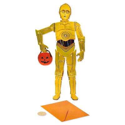 Halloween Card Articulated C3PO - PAPYRUS