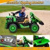 Joyracer 24V Ride on Toys w/ Remote Control, 2 Seater 400W Electric Powered Ride on Truck w/ Dump Bed, 3 Speeds, Shovel, Bluetooth, Gift for Kids - 4 of 4