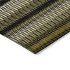 Brown Ivory And Black Striped Washable Indoor Outdoor Area Rug - 4 of 4