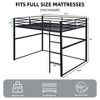 Hotraffy Metal Loft Bed, with Safety Guard Rails & Flat Ladder - 4 of 4
