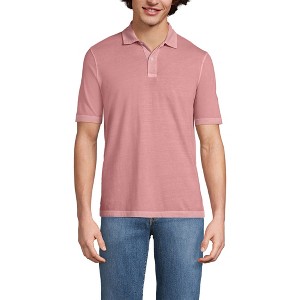 Lands' End Men's Short Sleeve Sun Faded Super T Polo - 1 of 3