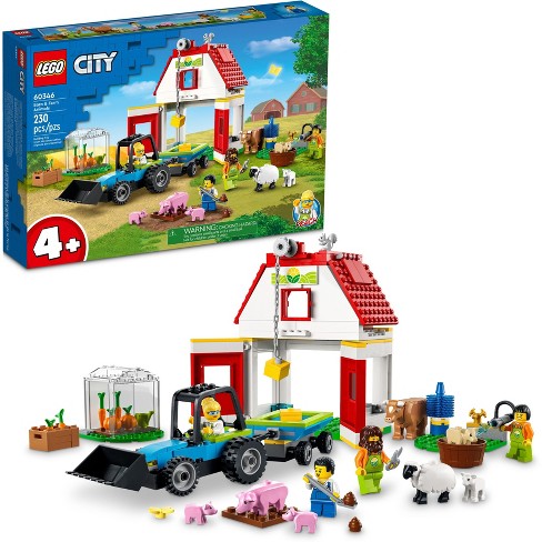 Taiko mave Frivillig Skære af Lego City Barn & Farm Animals Set With Tractor Toy 60346 : Target