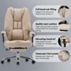 Efomao Big and Tall Office Chair 400lbs, PU Leather High Back Executive Office Chair with Footrest - 4 of 4