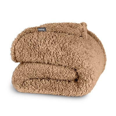 Cozy Faux Shearling Bed Blanket by Bare Home