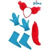 HalloweenCostumes.com One Size Fits Most   Dr. Seuss Fox in Socks Costume Kit for Adults and Kids, Red/Blue - 2 of 4