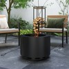 Outsunny Smokeless Fire Pit, 19" Wood Burning Firepit with Poker, Stainless Steel - 3 of 4