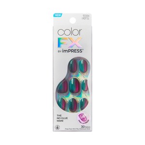 KISS Products colorFX by imPRESS Press-On Manicure Fake Nails - Short Squoval - Before Hours - 30ct - 1 of 4