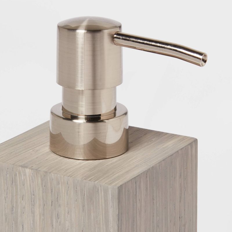 Wood Soap/Lotion Dispenser Gray - Threshold&#8482;, 3 of 5