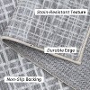 TackView Washable Checkered Area Rugs, Throw Carpet for Bedroom Living Room Entrance Laundry Bathroom Plaid Modern Farmhouse Rug - 4 of 4