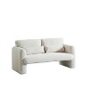 CAVINAS Modern Single Sofa Corduroy Upholstered Lounge Chairs Couch with Support Pillow for Apartment - 2 of 4