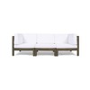 Syemin Patio Modern Accent Chairs, Outdoor Conversation Chairs, with Leisure Used, for Backyard, Garden, White, 90.75"*30.25"*26.5" - 2 of 4