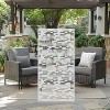 Wooakway 35" x 72" Black Metal Garden Trellis Privacy Screen Indoor Outdoor Room Divider Lattice Panel - 4 of 4