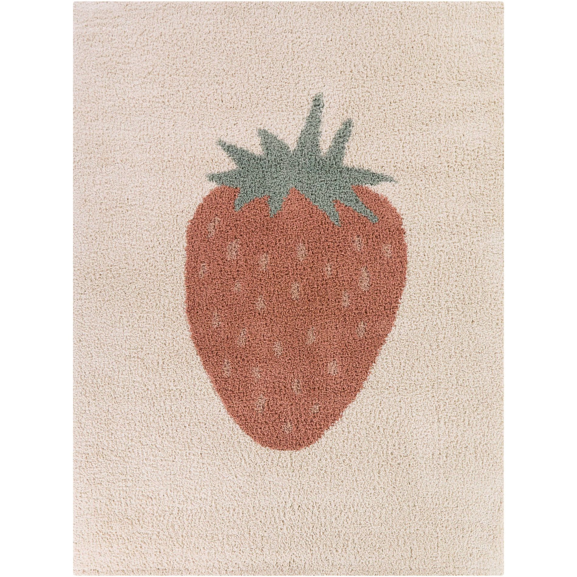 Balta Rugs 3'11"x5'7" Strawberry Plush Shag Area Rug Cream