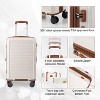 ZACHVO 5-Piece Luggage Set, 20/24/28-In Suitcases with TSA Lock, 360° Spinner Wheels, Duffel and Toiletry Bag, 100% PC Hardshell - 2 of 4