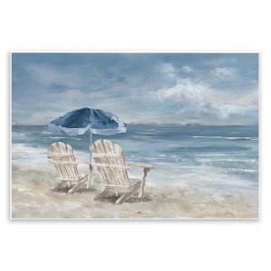 Stupell Industries Serene Beach Chairs, 15" x 10" - 1 of 4