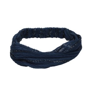 Unique Bargains Women's Stripes Wide Lace Headband 1 Pc - 1 of 4