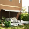 Outsunny Outdoor Pergola Canopy, Metal Patio Canopy with Drainage Holes for Backyard, Garden, Porch - 2 of 4