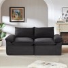 Racxily Modern corduroy cloud sofa, can be freely combined and has a comfortable sitting experience, suitable for modern living room - 3 of 4