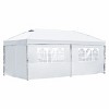 10x20 FT Heavy-Duty Pop-Up Canopy Tent with Sidewalls, UV Protection, Adjustable Height, Portable Wheeled Bag, for Outdoor Events-Coolbibila - 3 of 4