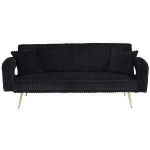 Ridstar Modern Sofa with Pillows For Living Room & Study-Black - 1 of 4