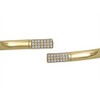 EVERLY JEWELRY | Yellow Plated Sterling Silver 0.42ct TGW Cubic Zirconia 6MM flat Bangle - 4 of 4