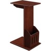 HomeStock Round Spindle Side End Table with Glossy Black Finish Perfect for Keys, Drinks, Small Accessories and Easy Setup - 4 of 4