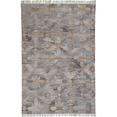 Beckett Transitional Moroccan Taupe/Gray/Blue Area Rug