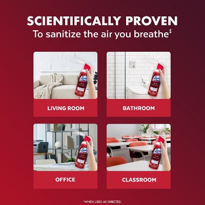 Lysol Aerosol Air Sanitizer - Berry Burst - 10oz: Multipurpose, Multi-Surface