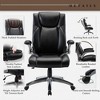 Office Desk Chair, Leather Executive Chair with Adjustable Lumbar Support, Task Chair for Home - 3 of 4