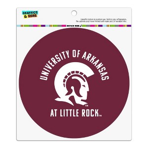 University of Arkansas at Little Rock Trojans Logo Automotive Car Refrigerator Locker Vinyl Circle Magnet - 1 of 4
