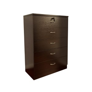 Sapphtopaz 5-Drawer Modern Dressers for Bedroom Chest of Drawers with Metal Handles Locking Top Drawer for Bedroom, Closet, Entryway, Living Room - 1 of 4