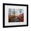 Trademark Fine Art - Jess M. Garcia Misty Morning In Otzarreta Matted Framed Art - 3 of 4