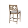 Starlight Canyon Home,Gray Upholstered Counter Stool with Solid Wood Legs for Kitchen Islands - 4 of 4