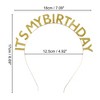 Unique Bargains Women's Classic Rainbow Birthday Headband 7.09"x6.69" Gold Tone 1 Pc - 3 of 4
