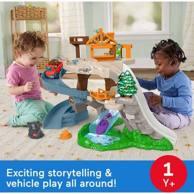 Детские куклы Fisher-Price Little People Ultimate Mountain Playset, Vehicle, Figures & Pieces for Toddler Play — фото 2