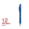 Staples Sonix Retractable Gel-Ink Pens Medium Point Blue Dozen (13563-CC) 651256 - 2 of 4