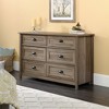 Sauder County Line Dresser Salt Oak Finish: 6-Drawer Storage, Laminated Particle Board, Adult Assembly Required - 2 of 4